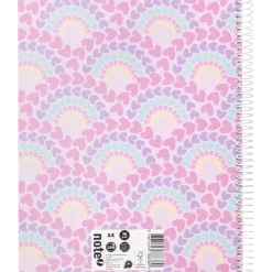 Caderno Espiral A4 Capa Dura Pautado 100 Folhas Mermaid Note!