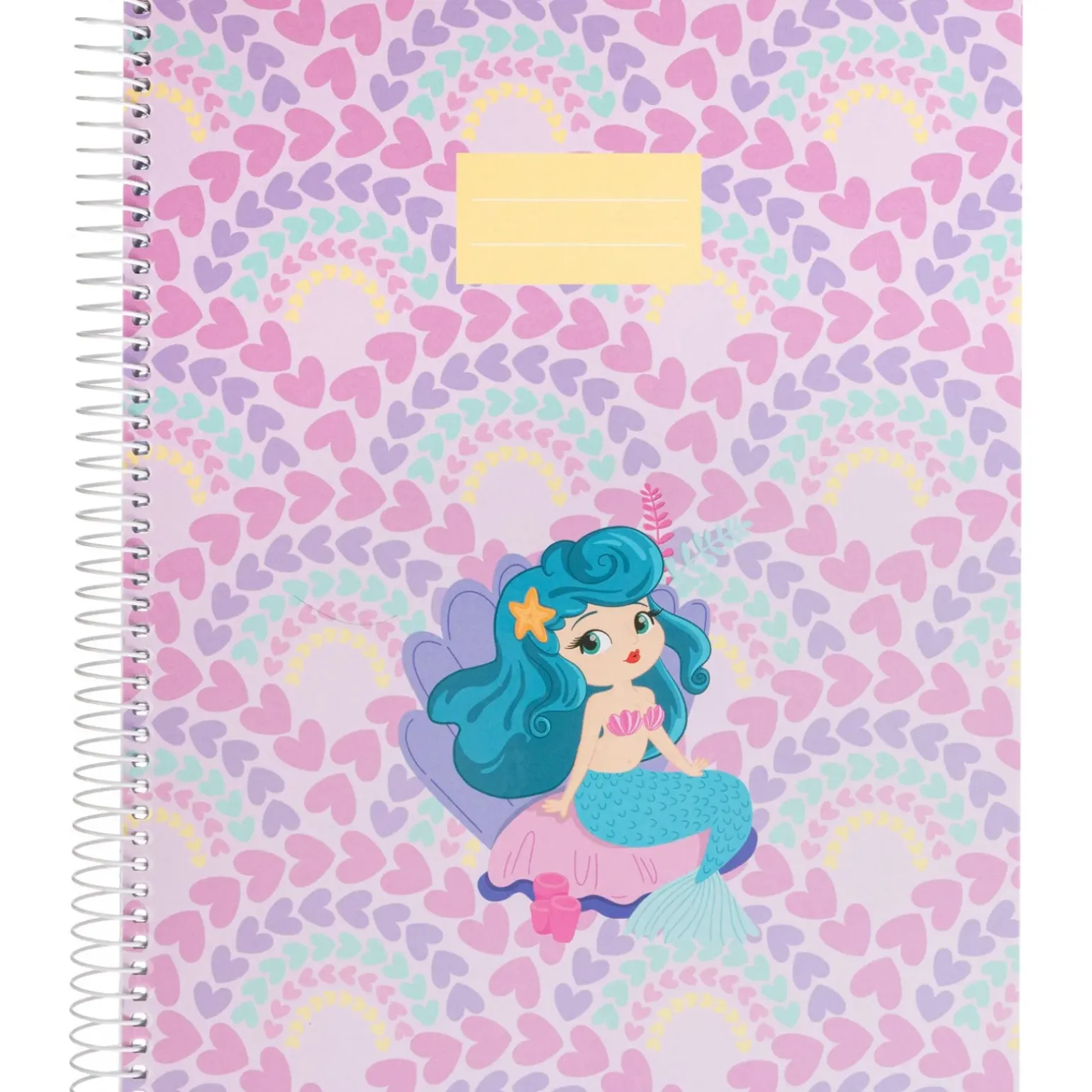 Caderno Espiral A4 Capa Dura Pautado 100 Folhas Mermaid Note!