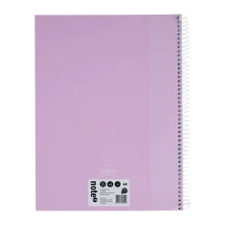 Caderno Espiral A4 Capa Dura Pautado 100 folhas Pastel