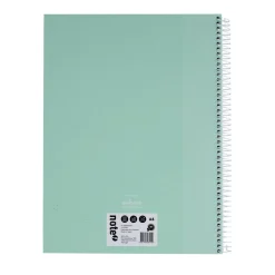 Caderno Espiral A4 Capa Dura Pautado 100 folhas Pastel
