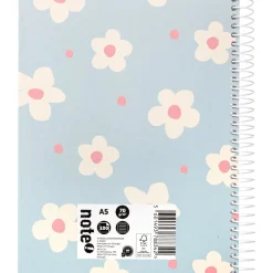 Caderno Espiral A5 Capa Dura Pautado 100 Folhas Sunshine Note!
