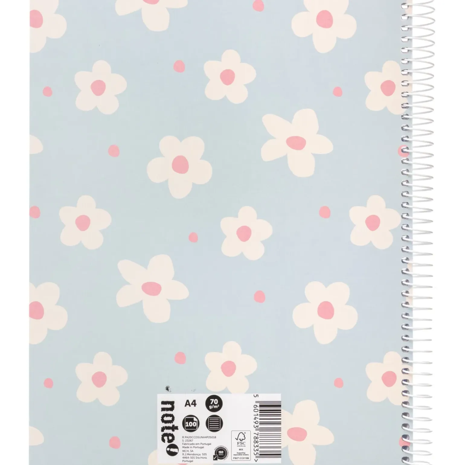 Caderno Espiral A4 Capa Dura Pautado 100 Folhas Sunshine Note!