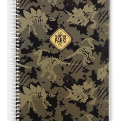 Caderno Espiral A5 Capa Dura Pautado 100 Folhas T-Rex Note!