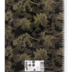 Caderno Espiral A4 Capa Dura Pautado 100 Folhas T-Rex Note!