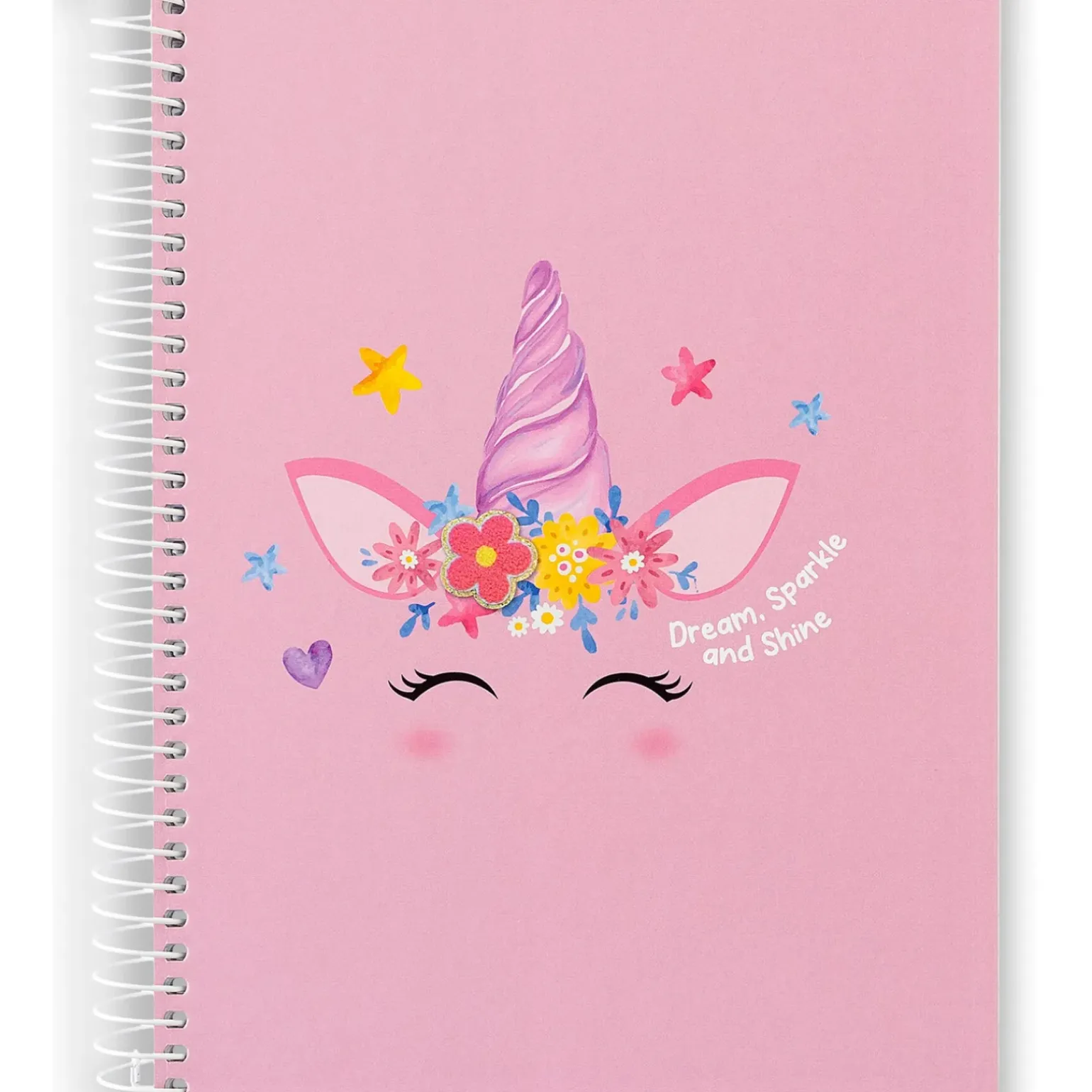 Caderno Espiral A5 Capa Dura Pautado 100 Folhas Unicorn Note!