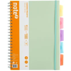 Caderno Espiral A4 com Elástico 120 Folhas Pautado Note! (artigo sortido)