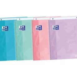 Caderno Espiral A4 Euro Cartão 80 Folhas 90Gr Pastel