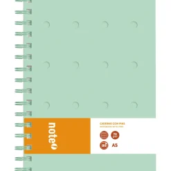 Caderno Espiral A5 80 Folhas 70G Pautado Pins Note!