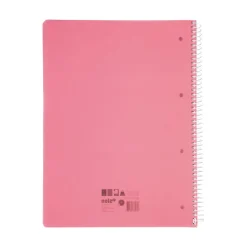 Caderno Espiral A4 120Folhas 70G Pautado Rosa Note!