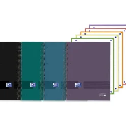 Caderno Espiral A4 90G 120 Folhas Pautado Eurobook Oxford