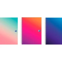 Caderno Espiral A4 90G 120 Folhas Pautado 5 Gradient Oxford