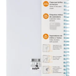 Caderno Espiral A4 Multidisciplinar Com Elástico 120 Folhas