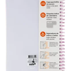 Caderno Espiral A4 Multidisciplinar Com Elástico 120 Folhas
