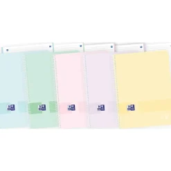 Caderno Espiral A4 Pastel 80 Folhas Pautado Live&Go Oxford