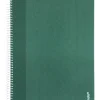 Caderno Espiral A4 Pautado Capa Dura Verde Escuro
