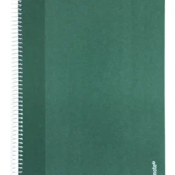 Caderno Espiral A4 Pautado Capa Dura Verde Escuro