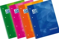 Caderno Espiral A4 Pautado e Quadriculado (várias cores)