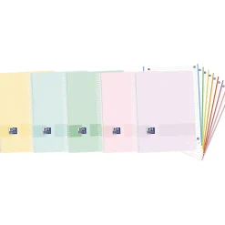 Caderno Espiral A4 Pautado 160 Folhas 8 Disciplinas Live&Go Oxford