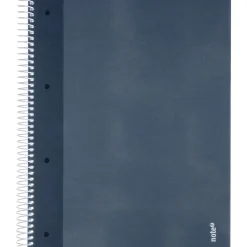 Caderno Espiral A4 Pautado 100 Folhas 70g Azul Escuro Note!