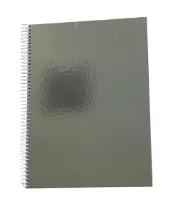 Caderno Espiral A4 Pautado 100Folhas 70G Prata Foiled Note!