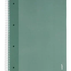 Caderno Espiral A4 Pautado 100 Folhas 70g Verde Escuro Note!