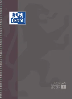Caderno Espiral A4 Preto 80 Folhas 90 Gr Eurobook Preto