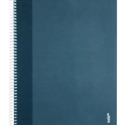 Caderno Espiral A5 Quadriculado Azul Escuro