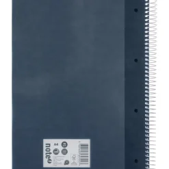 Caderno Espiral A4 Quadriculado 100 Folhas 70g Azul Escuro Note!