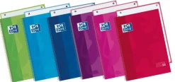 Caderno Espiral A4 Quadriculado 80 Folhas 90G Eurobook Oxford