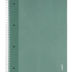 Caderno Espiral A4 Quadriculado 100 Folhas 70g Verde Escuro Note!