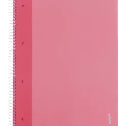 Caderno Espiral A4 Quadriculado Rosa