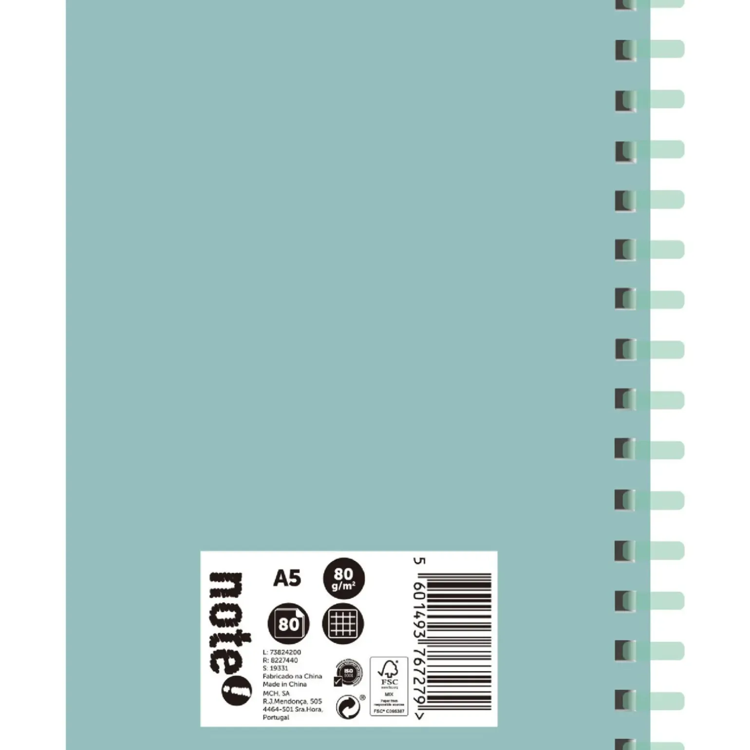 Caderno Espiral A5 Soft 80 Folhas 80G Quadriculado Note!