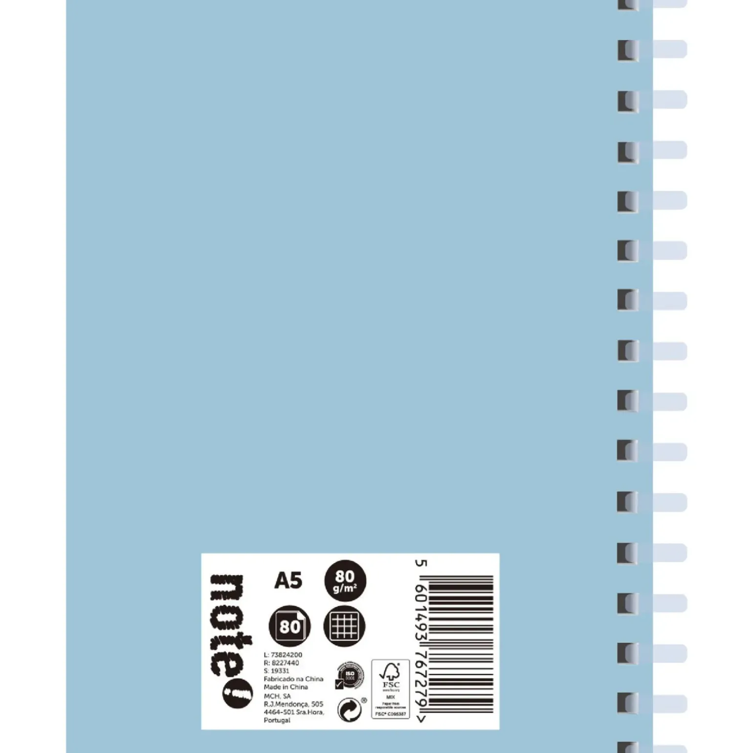 Caderno Espiral A5 Soft 80 Folhas 80G Quadriculado Note!