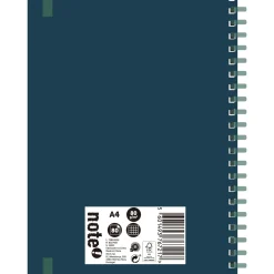Caderno Espiral A4 Soft 80 Folhas 80G Quadriculado Note!