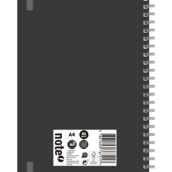 Caderno Espiral A4 Soft 80 Folhas 80G Quadriculado Note!