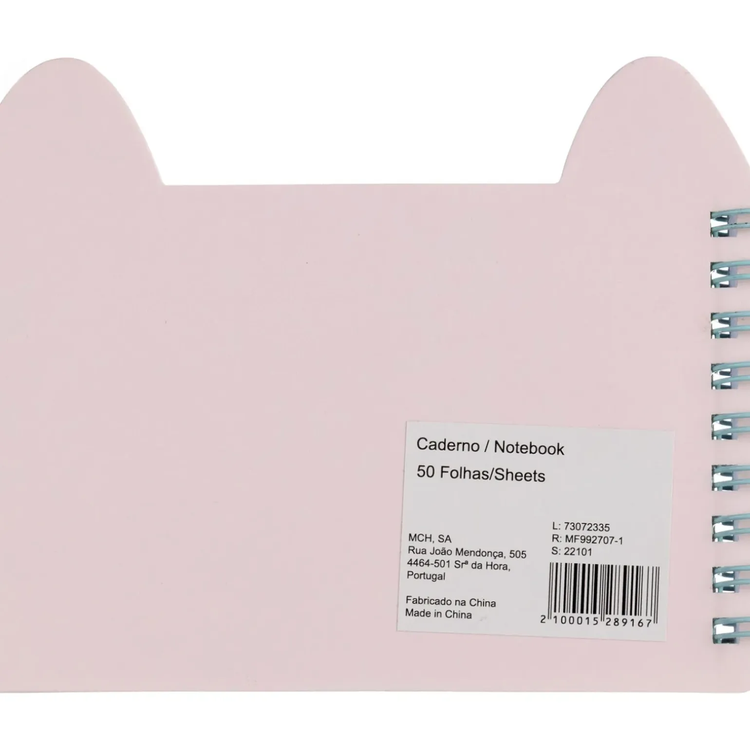 Caderno Espiral Liso 50 Folhas Cat Pet Friend
