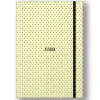 Caderno Gift A5 com elástico 96 folhas Liso Pastel Pintas