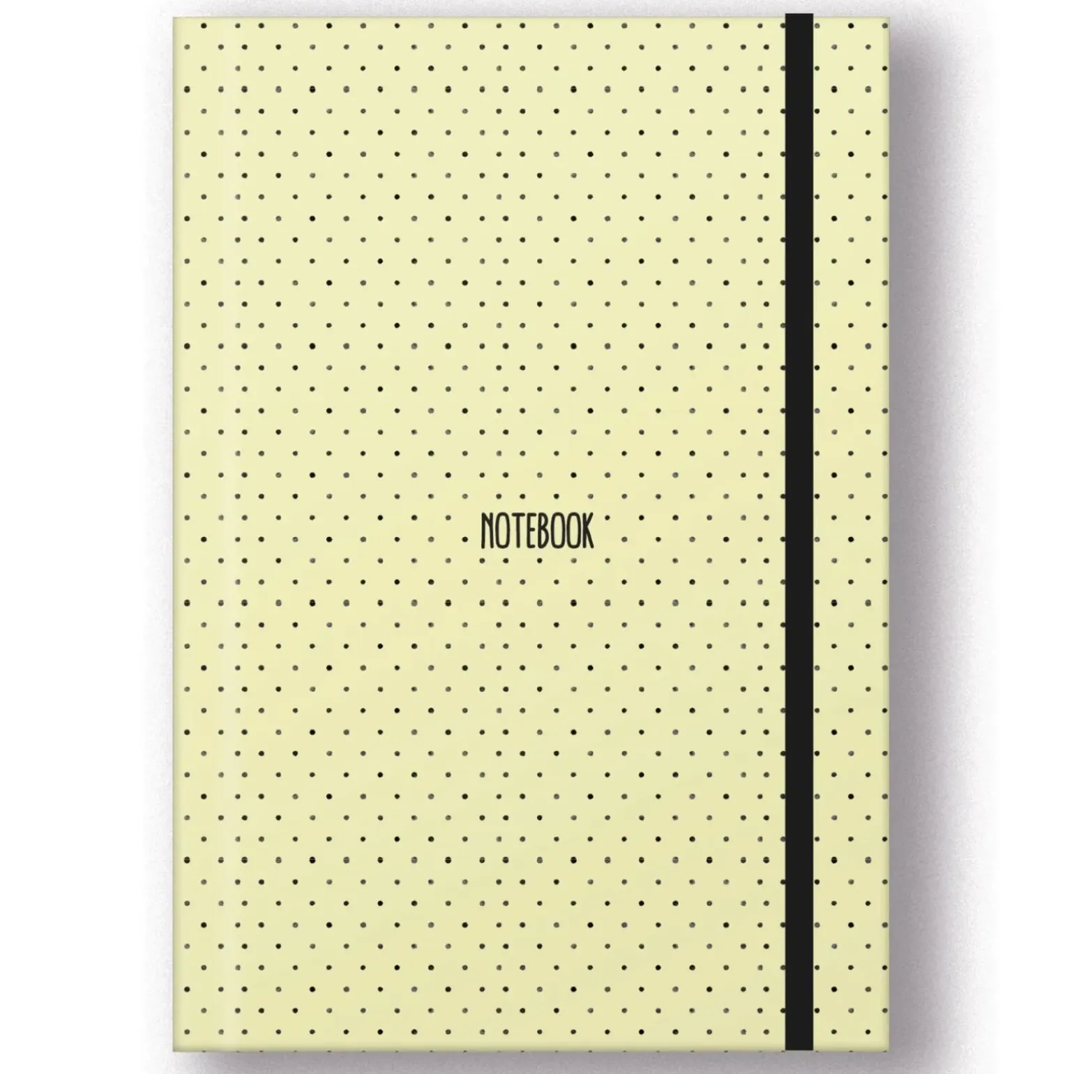 Caderno Gift A5 com elástico 96 folhas Liso Pastel Pintas