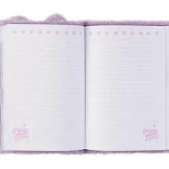 Caderno Gift A5 80 Folhas Peluche Gata Lilas