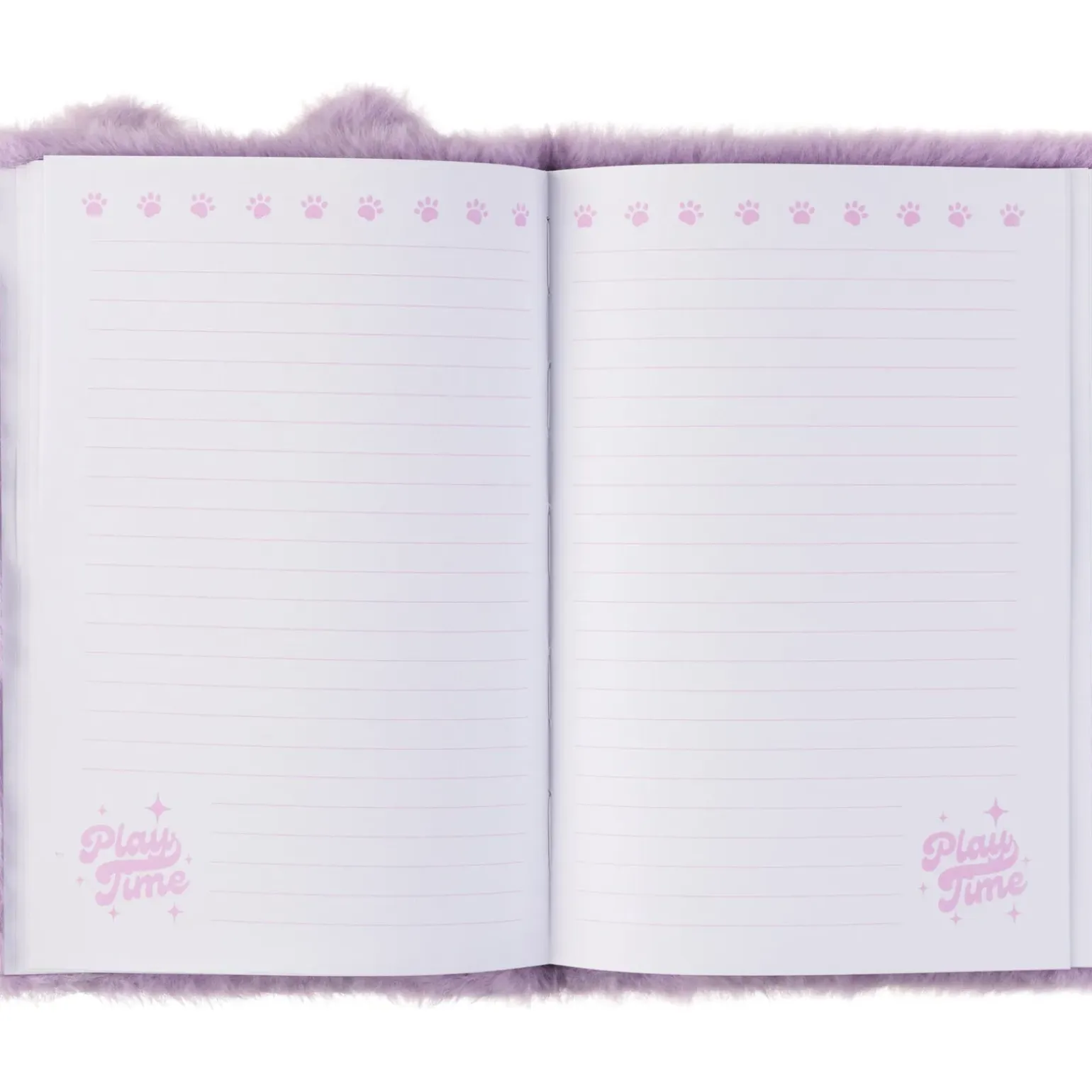 Caderno Gift A5 80 Folhas Peluche Gata Lilas