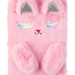 Caderno Gift A5 80 Folhas Peluche Gata Rosa