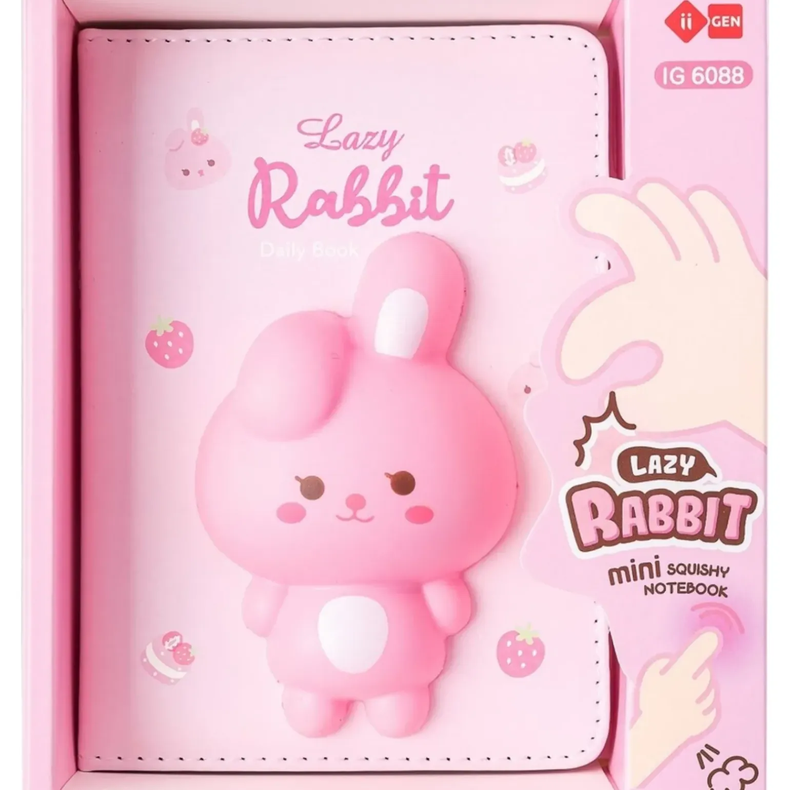 Caderno Gift A6 Squishy Lazy Rabbit