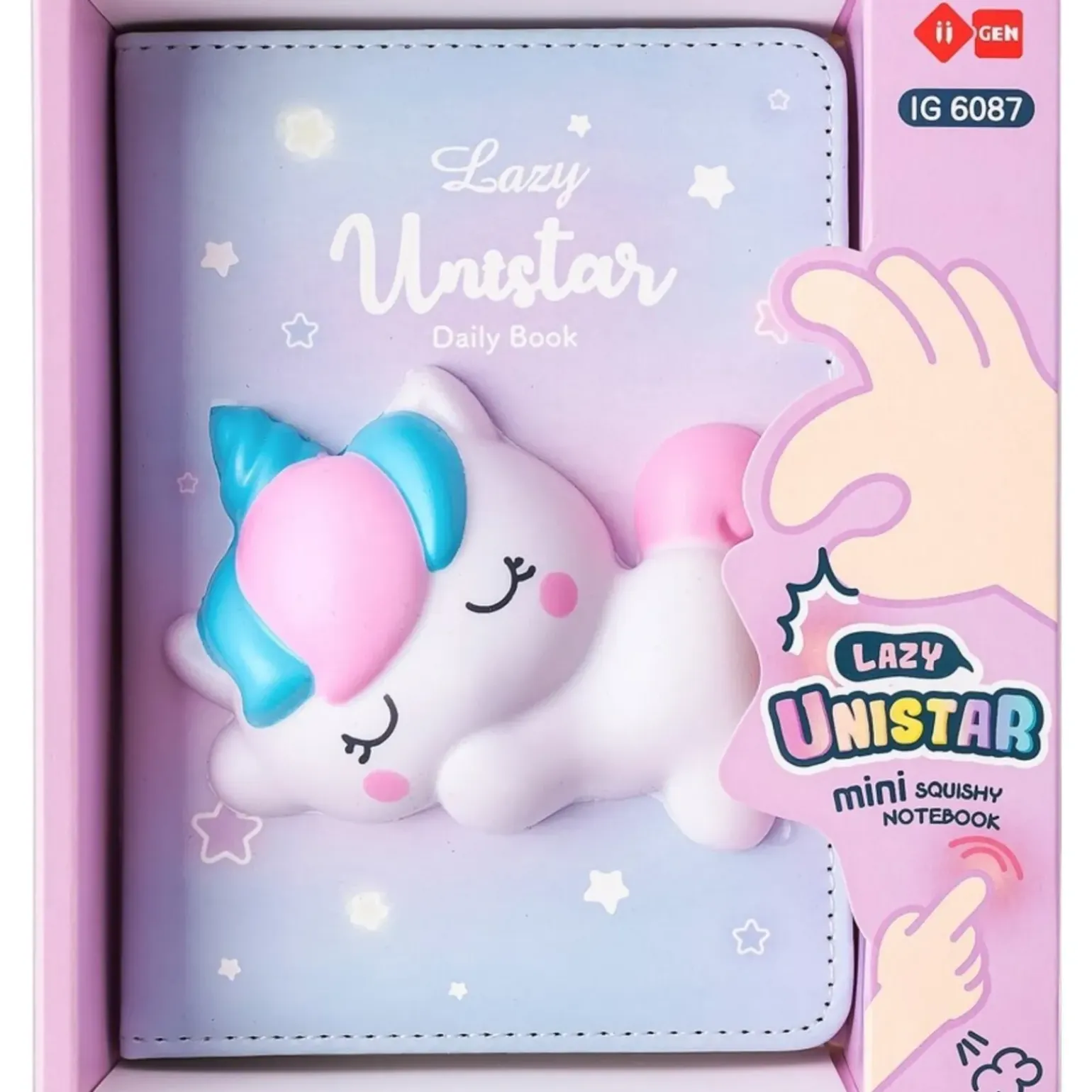 Caderno Gift Squishy A6 Lazy Stars Unistar