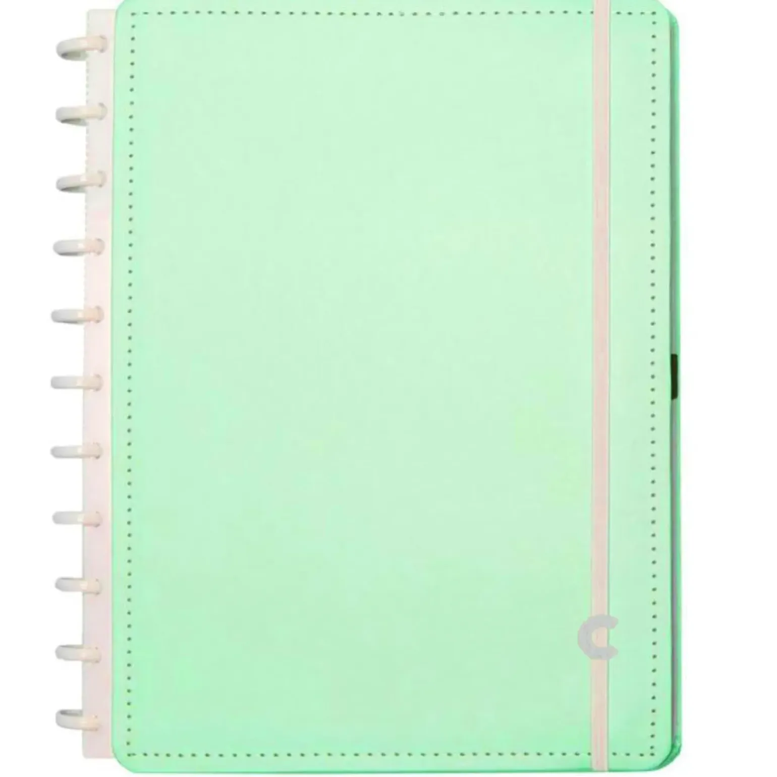 Caderno Grande Verde Pastel