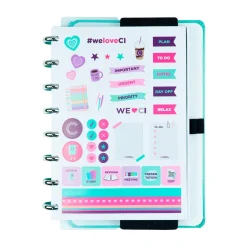 Caderno Inteligente A5 Azul Turquesa Love