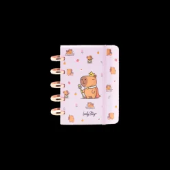 Caderno Inteligente A6 - Capivara Rosa
