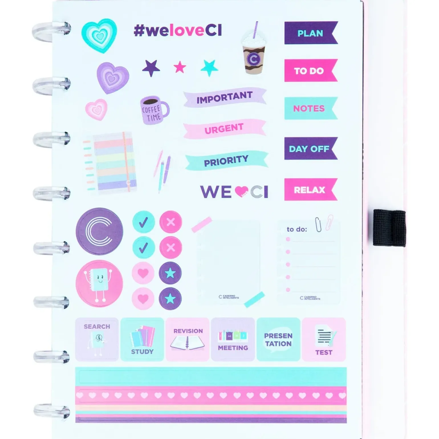 Caderno Inteligente A5 Ice Pink Ci