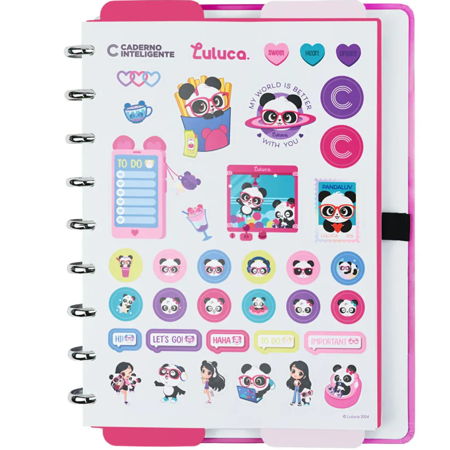 Caderno Inteligente A5 Pandalu Glow by Luluca