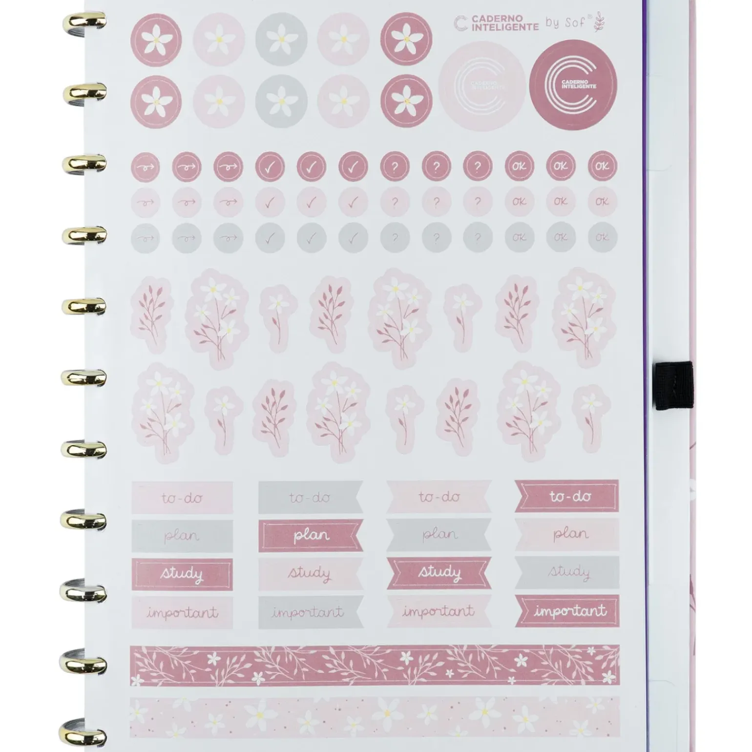 Caderno Inteligente A4 Pink Blossom By Sof