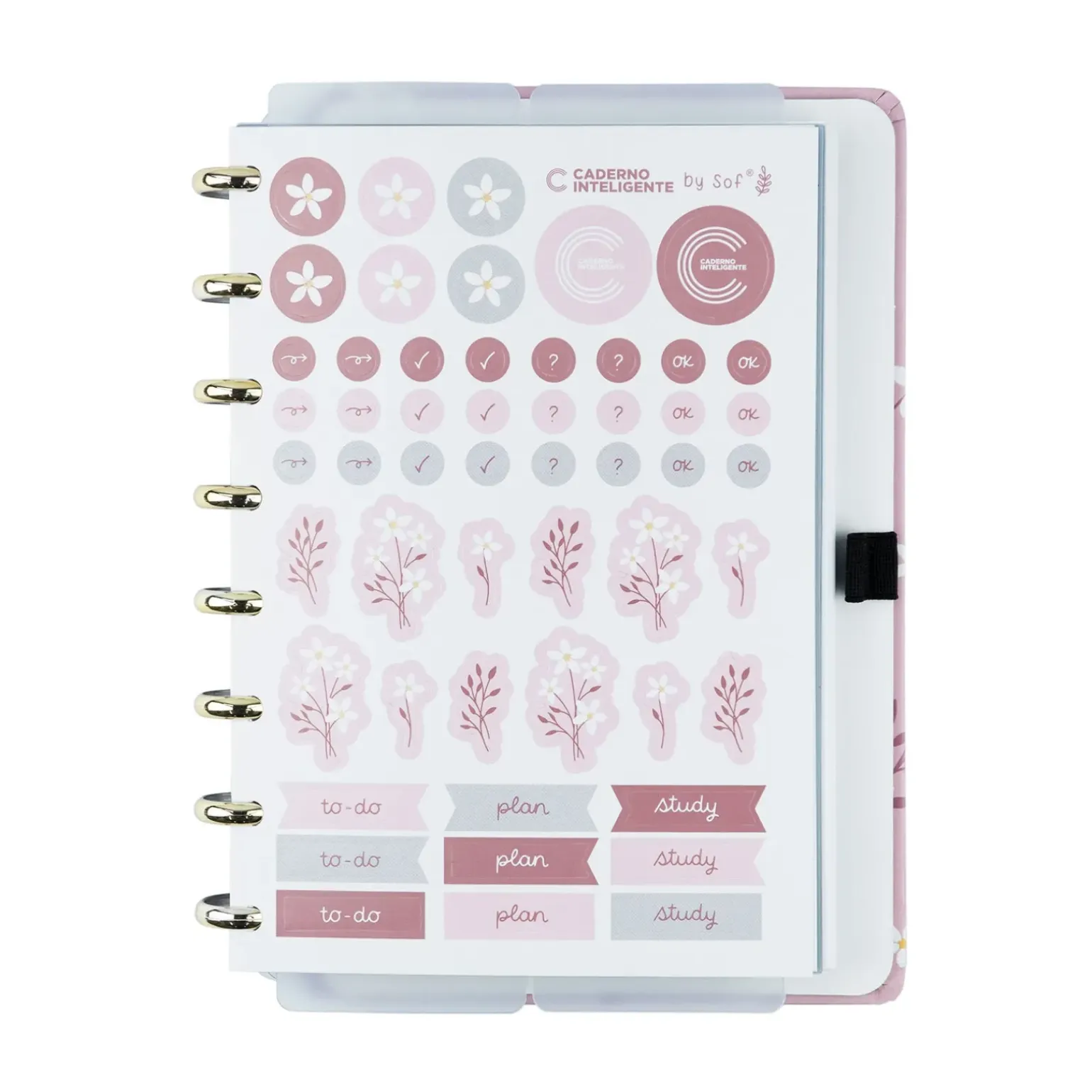 Caderno Inteligente A5 Pink Blossom By Sof